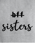 Džemperis  not bff but sisters